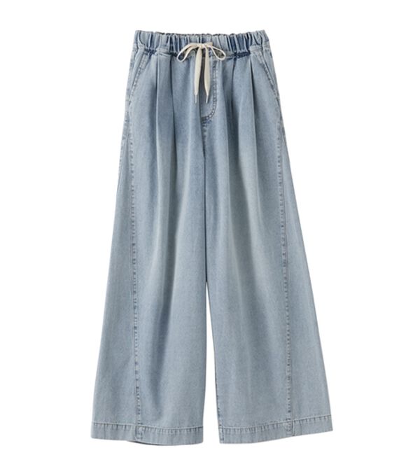 RANAN（ラナン）の「2タックワイドイージーデニムパンツ（フルレングスパンツ）」｜詳細画像