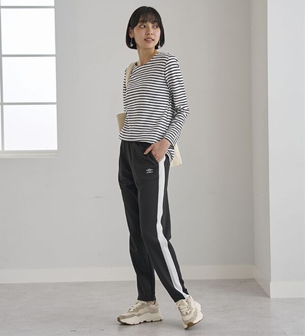 BELLUNA（ベルーナ）の「＜ｕｍｂｒｏ＞ジャージーラインパンツ（その他パンツ）」｜詳細画像