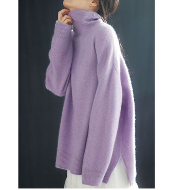 RANAN（ラナン）の「フォックス入りタートルネックニットプルオーバー（ニット・セーター）」｜詳細画像