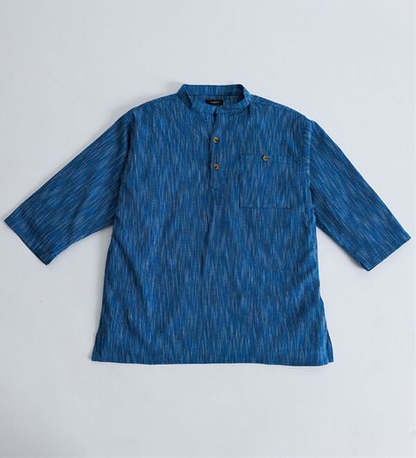 「ざっくり木綿のゆったりリラックスシャツ（メンズシャツ）」｜詳細画像