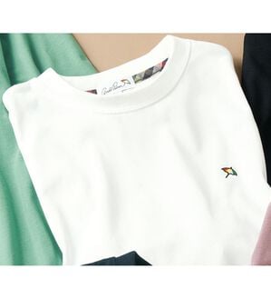 「＜アーノルド　パーマー＞ワンポイント刺しゅうベーシックＴシャツ（メンズＴシャツ）」｜ホワイト