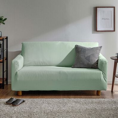 iellio（イエリオ）の「ぴったりフィット！ワッフルソファカバー＜伸縮・取付簡単・洗える・ソファーカバー・１人掛・２人掛・３人掛＞（ソファーカバー）」