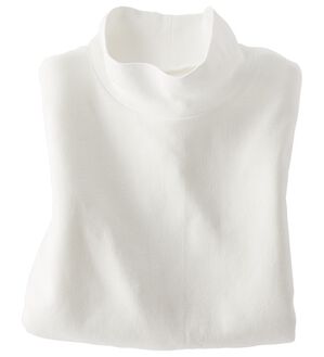 BELLUNA（ベルーナ）の「吸湿発熱ハイネックプルオーバー（カットソー）」｜オフ白