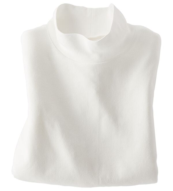 BELLUNA（ベルーナ）の「吸湿発熱ハイネックプルオーバー（カットソー）」｜オフ白