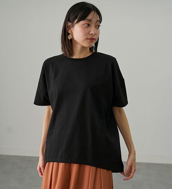 BELLUNA（ベルーナ）の「シュッと体型カバー！コクーンTシャツ（カットソー）」｜詳細画像