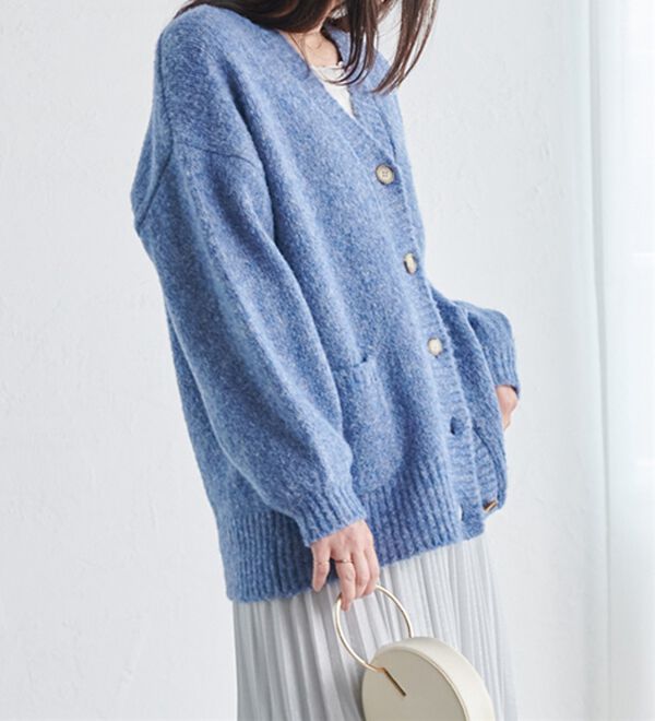 RANAN（ラナン）の「カラーオーバーカーディガン（ニットカーディガン）」｜詳細画像