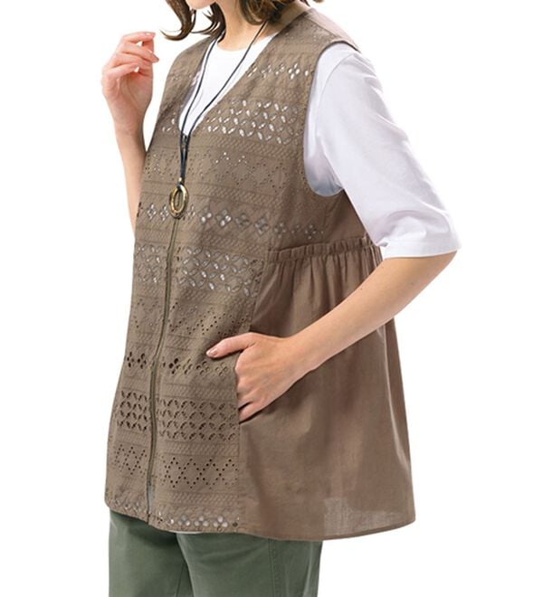 ルフラン（ルフラン）の「全方位美人！褒められペプラムベスト（ベスト）」｜詳細画像