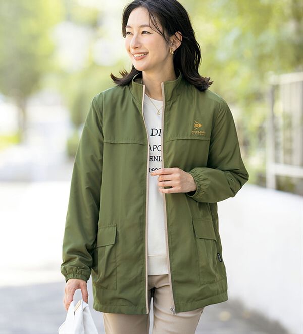 美品　GREYSON 長袖　マルチカラー　ジップ　フリース ダンロップリファインド】嬉しい機能付！裏フリースブルゾン