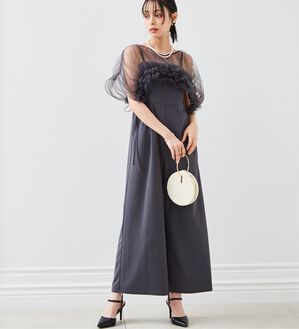 RANAN（ラナン）の「マルチWAYフリルチュールボレロセットパンツドレス（その他ワンピース）」｜詳細画像