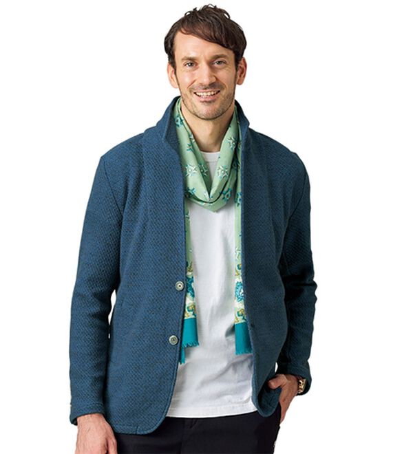 「綿１００％コーデ格上げストール（メンズストール・マフラー）」｜詳細画像