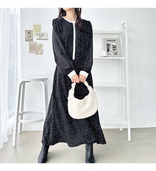 GeeRA（ジーラ）の「大人プリントロングワンピース（ロングワンピース）」｜詳細画像