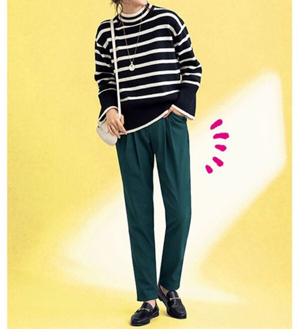 ルフラン（ルフラン）の「【３本組】ぽっこりお腹がバレないパンツ（フルレングスパンツ）」｜詳細画像