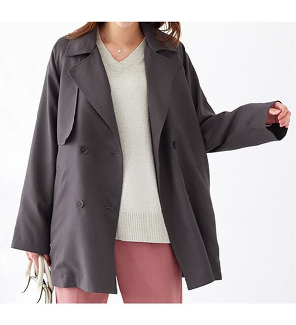 BELLUNA（ベルーナ）の「花粉対策！ライナー付ミドル丈トレンチコート（ハーフコート）」｜詳細画像