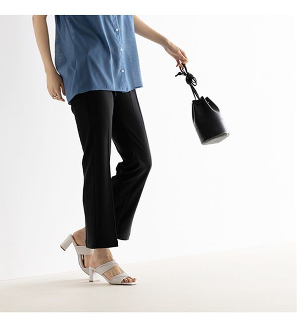 GeeRA（ジーラ）の「楽ちん＆キレイ見え美脚フレアーパンツ（フルレングスパンツ）」｜詳細画像