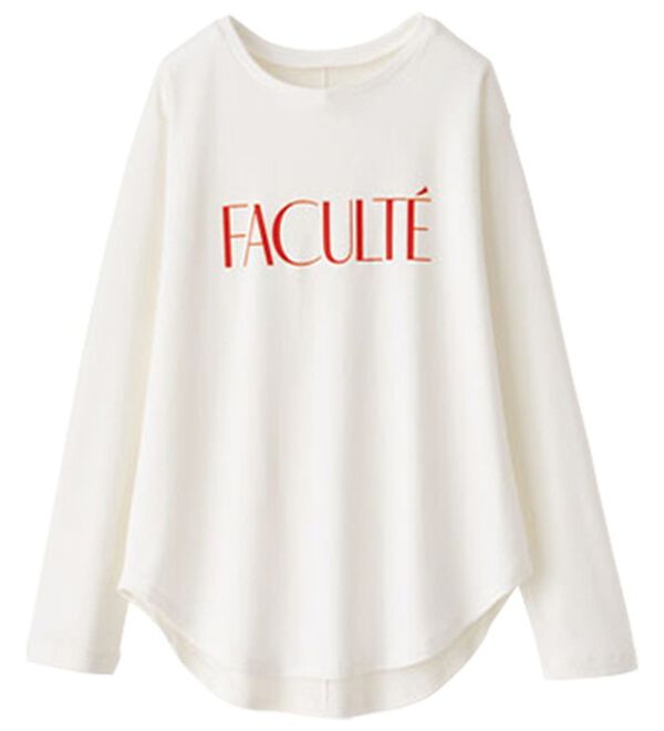 BELLUNA（ベルーナ）の「綿混ロゴＴシャツ（Tシャツ）」｜詳細画像