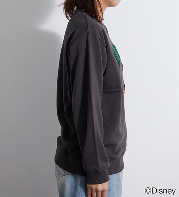 BELLUNA（ベルーナ）の「＜Ｄｉｓｎｅｙ＞【ミッキー】さがら刺しゅう裏毛トレーナー（カットソー）」｜詳細画像
