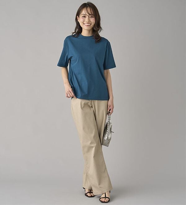 BELLUNA（ベルーナ）の「新感覚！メッシュデニムワイドパンツ（フルレングスパンツ）」｜詳細画像