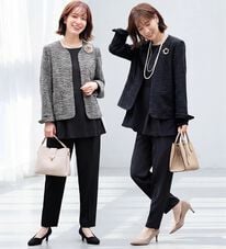 Viola e Viola（ヴィオラ エ ヴィオラ）の「【３点セット】着回し自在快適セットアップスーツ（パンツスーツ）」