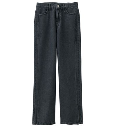 RANAN（ラナン）の「ワイドストレート裾スリットデニム（フルレングスパンツ）」