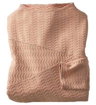 BELLUNA（ベルーナ）の「波柄ジャカード切替デザインプルオーバー（カットソー）」