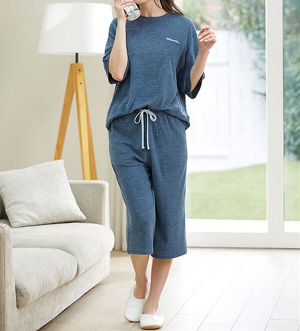 LAVIENNE（ラヴィエンヌ）の「【着るタオル】サラッと気持ちいい！ひんやりクールパイルパジャマ（パジャマ・ルームウェア）」｜詳細画像