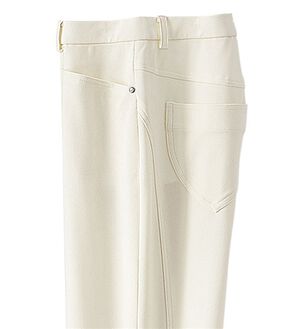 BELLUNA（ベルーナ）の「ヒンヤリ冷感！ハイテンション美脚パンツ　スリムストレート（フルレングスパンツ）」｜オフ白