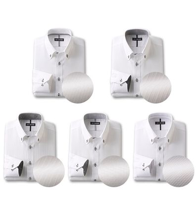 「【５枚セット】品質自慢！形態安定メンズワイシャツ（メンズワイシャツ）」