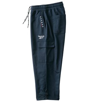 「＜リーボック＞吸汗速乾７分袖トレーナー＆７分丈カーゴパンツ（メンズトレーナー）」｜ネイビー(パンツ)