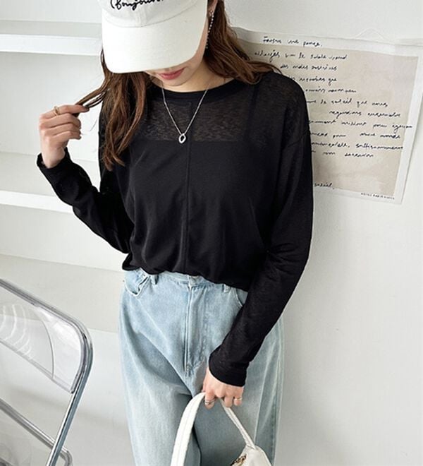 GeeRA（ジーラ）の「着回し自在！スラブシアートップス（カットソー）」｜詳細画像