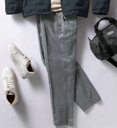 「カッコいいが叶うハイブリットダウンパンツ（メンズフルレングスパンツ）」