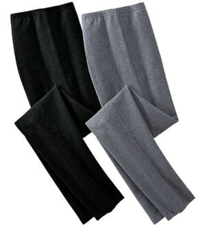 「【２色組】冷え性さん必見！毎日温活すっきり美脚レギンス（肌着・インナーウェア）」｜2色組