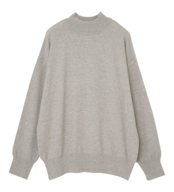 RANAN（ラナン）の「もちもちベーシックニット（Vネック・ハイネック）（ニット・セーター）」｜詳細画像