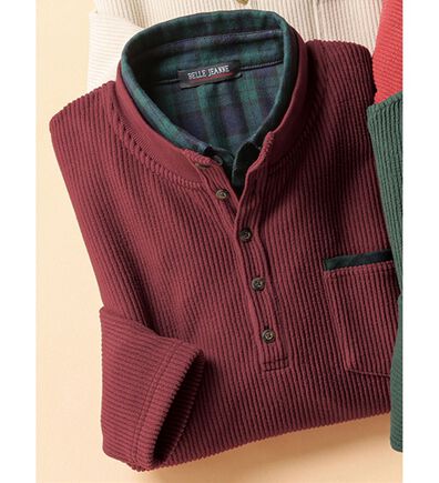 「裏ベロアのお洒落なダブル衿トレーナー（メンズトレーナー）」