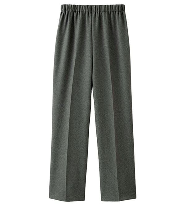 「日本製お手入れ簡単総ゴムパンツ（フルレングスパンツ）」｜グレー