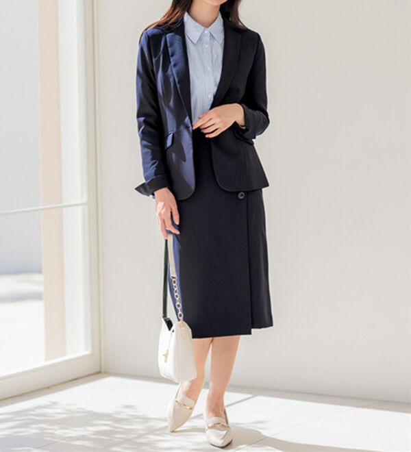 GeeRA（ジーラ）の「【２点セット】洗えるデザインスカートスーツセットアップ（その他スーツ）」｜詳細画像