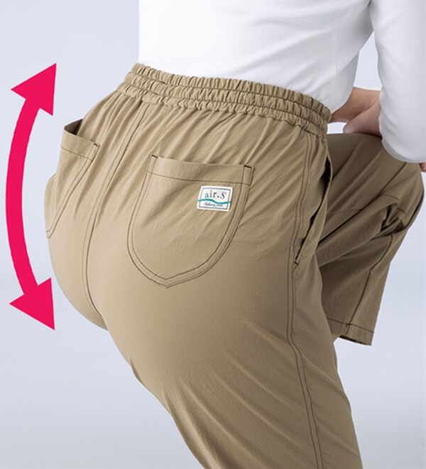 ルフラン（ルフラン）の「【２本組】＜ａｉｒ．Ｓ＞カジュアルパンツ（フルレングスパンツ）」｜詳細画像