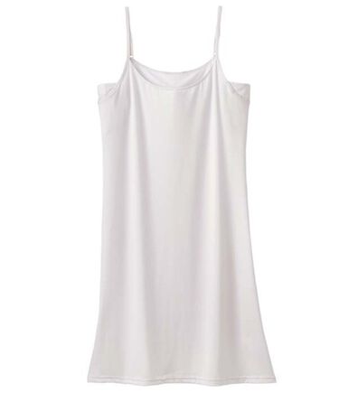 YU'NOW（ユナウ）の「ひんやり冷感！汗取りパッド付クールシリーズ　ハーフフレンチスリップ（スリップ・ペチコート）」