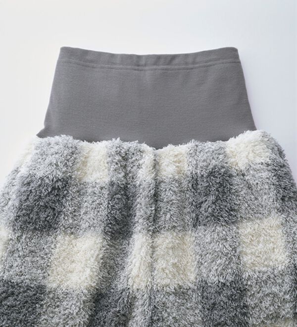 YU'NOW（ユナウ）の「【上下２点セット】モールニット風ハラマキパジャマ（パジャマ・ルームウェア）」｜詳細画像