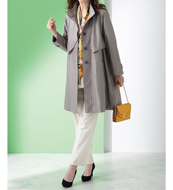 ルフラン（ルフラン）の「ライナー付シルクボンディングコート（ロングコート）」｜詳細画像