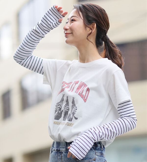 A HAPPY MARILYN（アハッピーマリリン）の「【Ｍ～８Ｌ】【接触冷感・吸水速乾】日差しから守るアームカバー（その他ファッション小物）」｜詳細画像