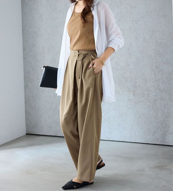 alotta（アロッタ）の「ラップリボンスラックス（フルレングスパンツ）」｜詳細画像