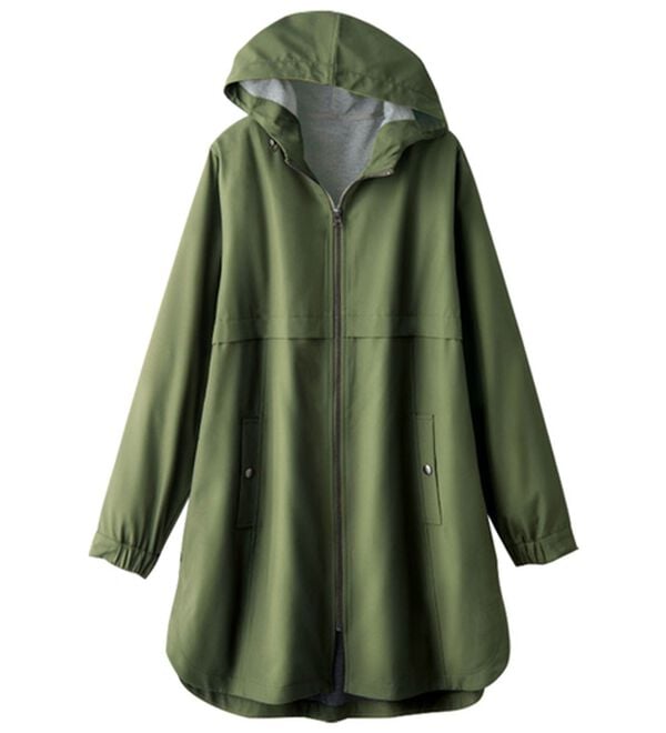 BELLUNA（ベルーナ）の「はっ水加工ボンディング素材ロング丈パーカー（ハーフコート）」｜詳細画像