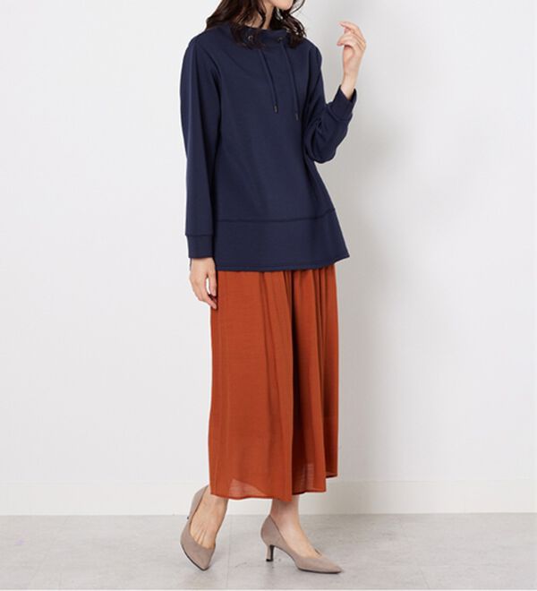 BELLUNA（ベルーナ）の「ワイドネック切替デザインプルオーバー（カットソー）」｜詳細画像