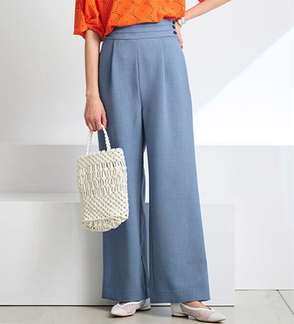 Nala ナラ　リネンライクバルーンパンツ　Mサイズ　ベージュ 14番手リネン バルーンパンツ（08Mab）の商品詳細