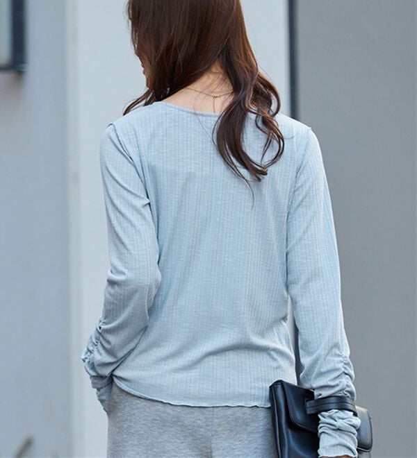 Viola e Viola（ヴィオラ エ ヴィオラ）の「針抜きシアードットボタンカーデ（その他カーディガン）」｜詳細画像