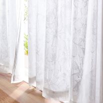 「「エコファイン」使用２枚合わせ多機能デザインレースカーテン（レースカーテン）」