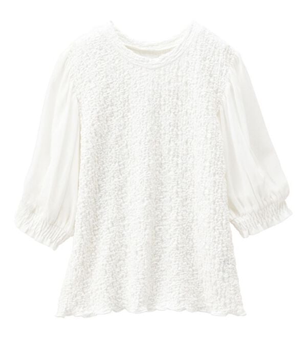 RANAN（ラナン）の「ボリューム袖ぽこぽこＴシャツ（カットソー）」｜詳細画像