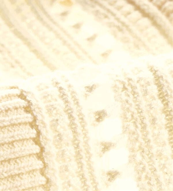 BELLUNA（ベルーナ）の「透かし編ハイネックゆったりニットベスト（ベスト）」｜詳細画像