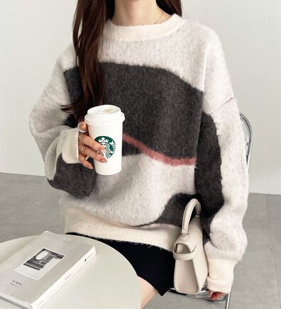 GeeRA（ジーラ）の「ニュアンス柄ジャカードニット（ニット・セーター）」