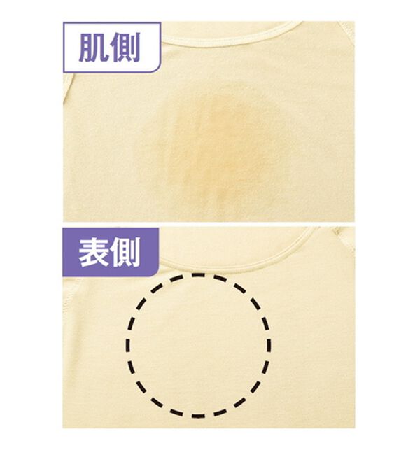 LAVIENNE（ラヴィエンヌ）の「綿１００％ひんやり汗ジミ防止インナー＜ラヴィクールナチュラル＞（肌着・インナーウェア）」｜詳細画像